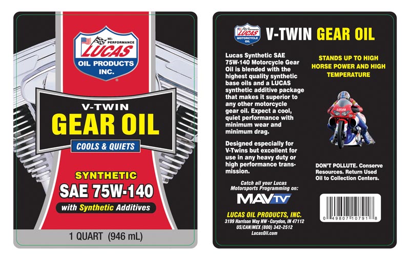 Lucas 20W-50 Conventional Oil Change Kit for Harley-Davidson