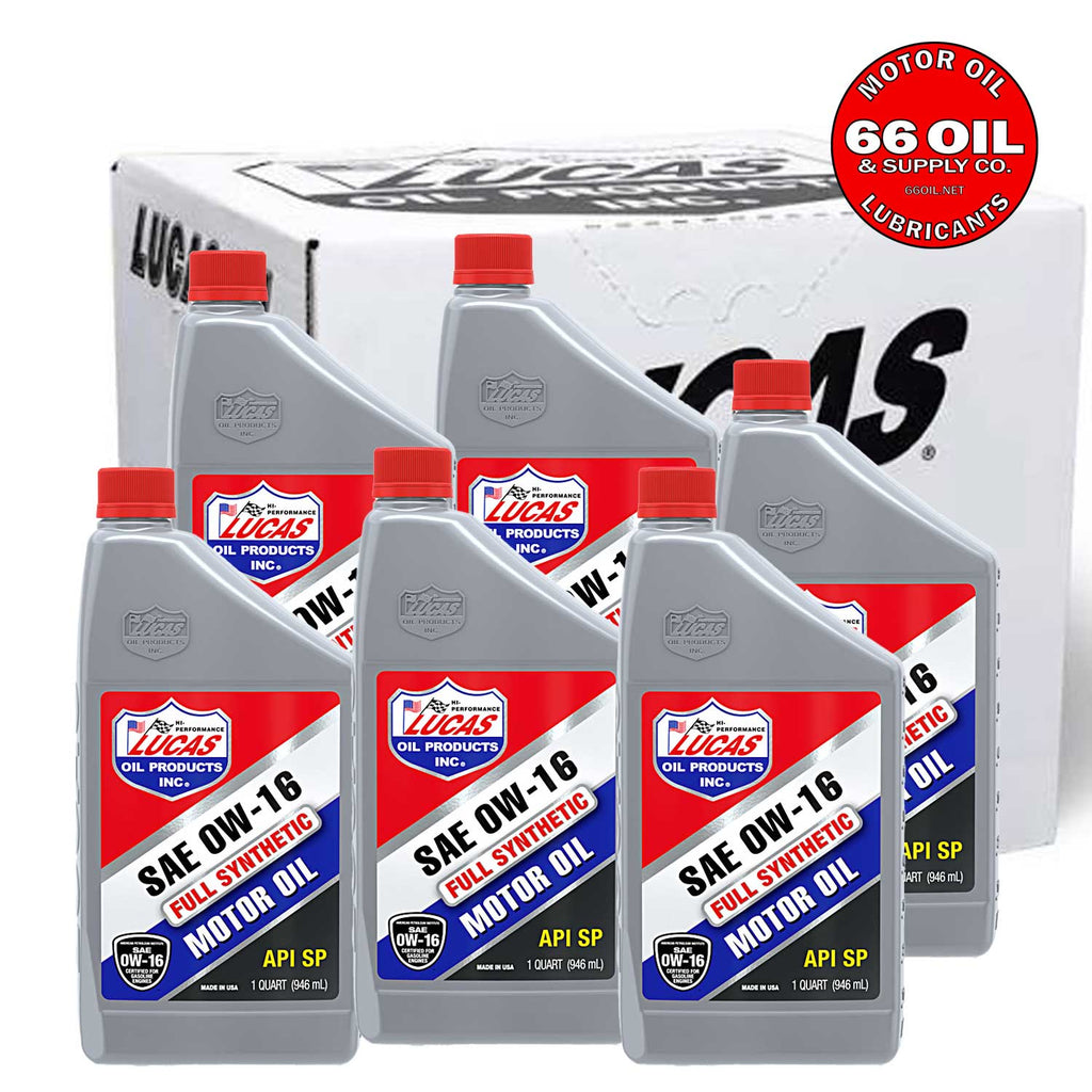 SAE 0W-16 Full Synthetic Motor Oil by the Case