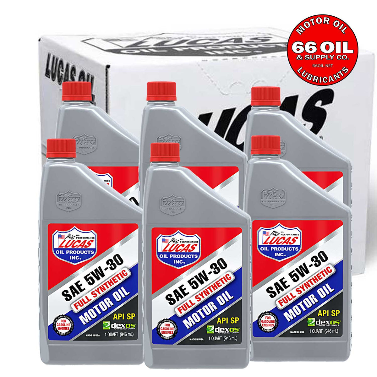 Lucas 5W-30 Full Synthetic Motor Oil by the Case