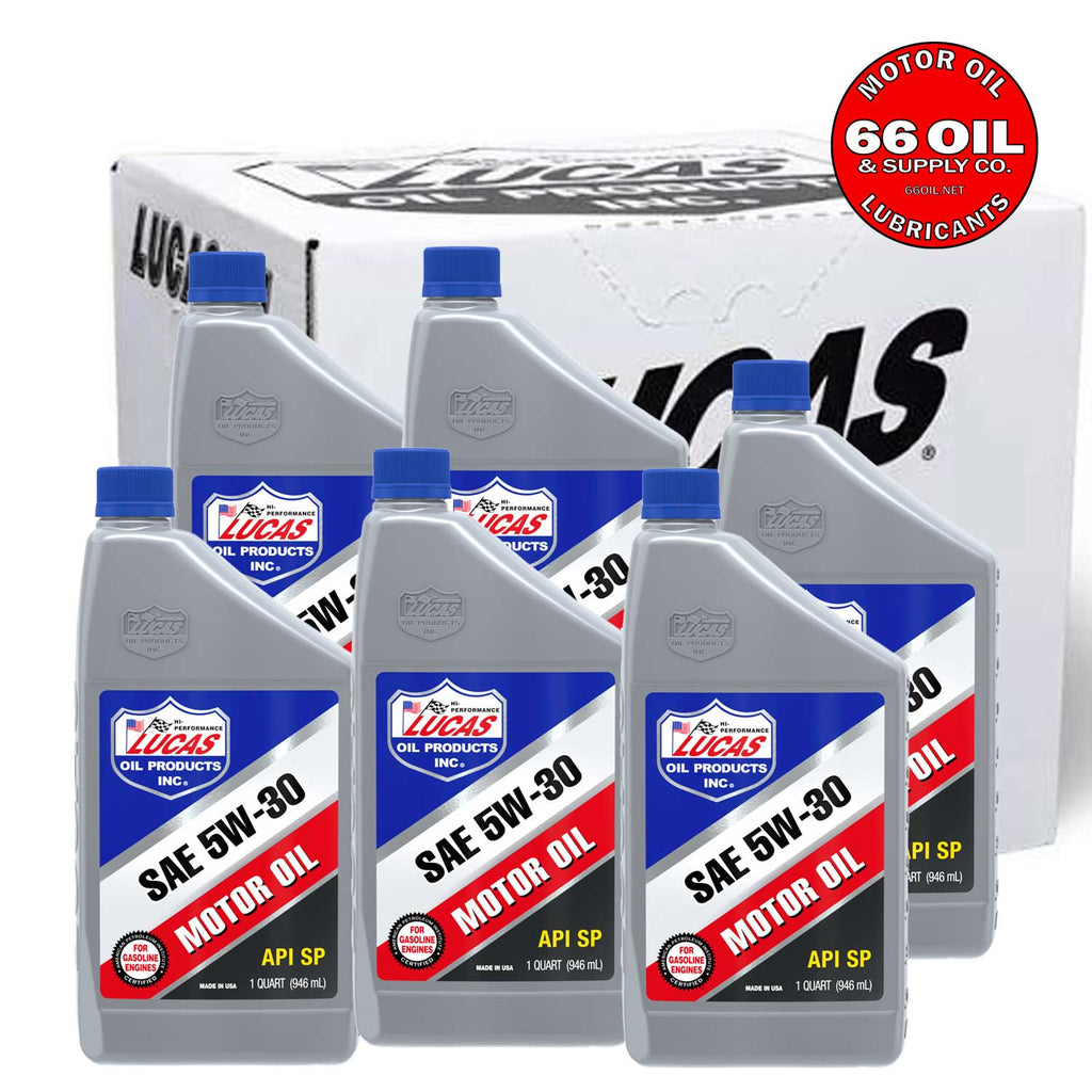 Lucas 5W-30 Petroleum Motor Oil by the Case