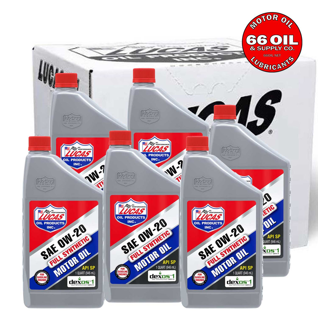 Lucas 0W-20 Full Synthetic Motor Oil by the Case