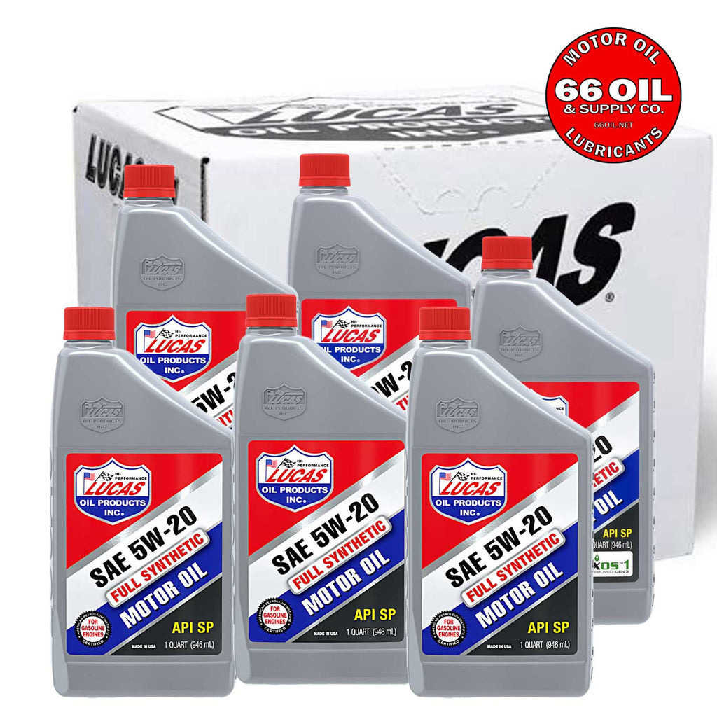 Lucas 5W-20 Full Synthetic Motor Oil by the Case