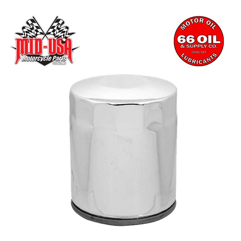 Chrome Oil Filter For Twin Cam & Milwaukee 8 - Replaces OEM#63798-99A