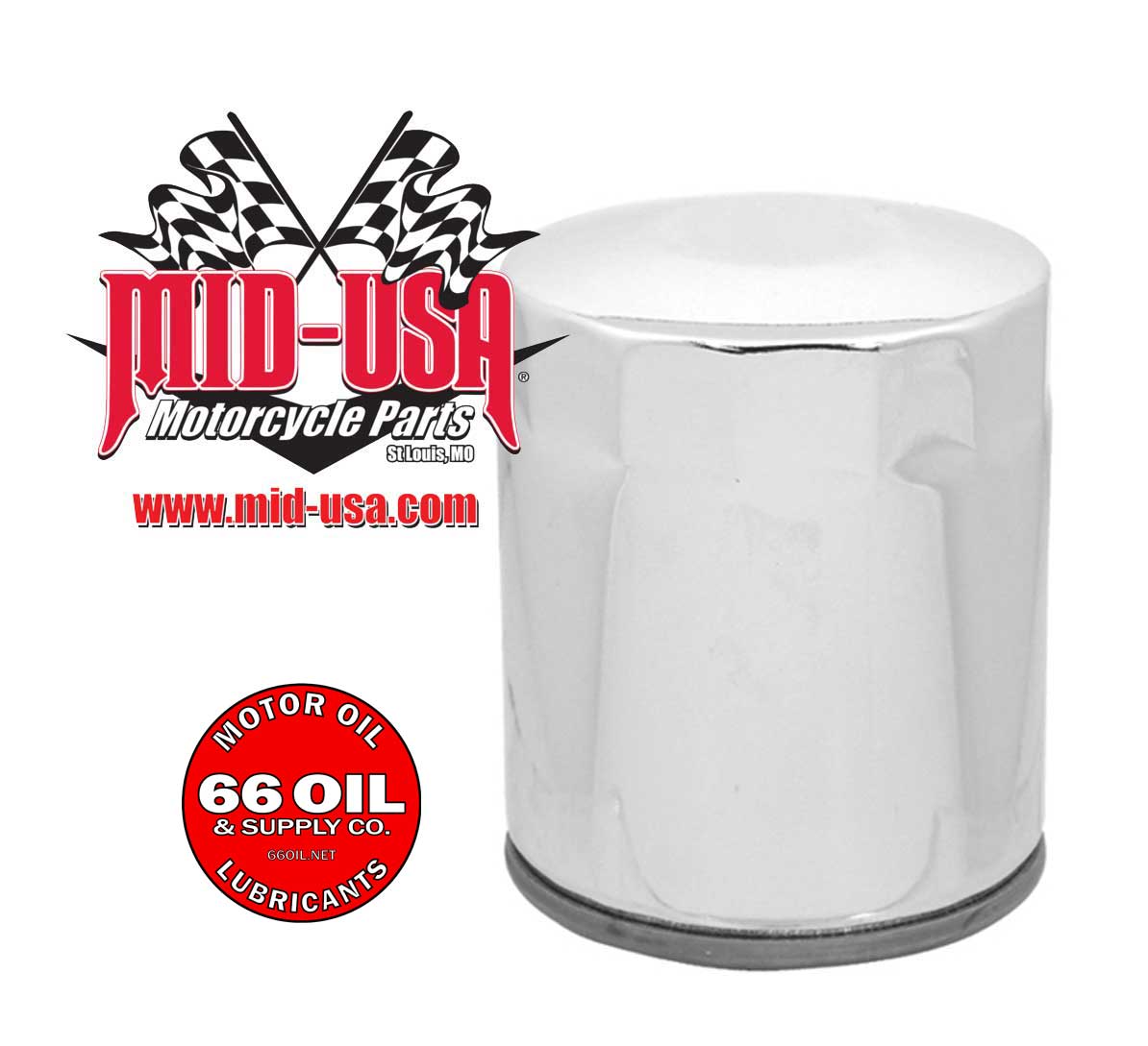 20W-50 Conventional Oil Change Kit w/ Chrome Filter for Twin Cam, Milwaukee 8