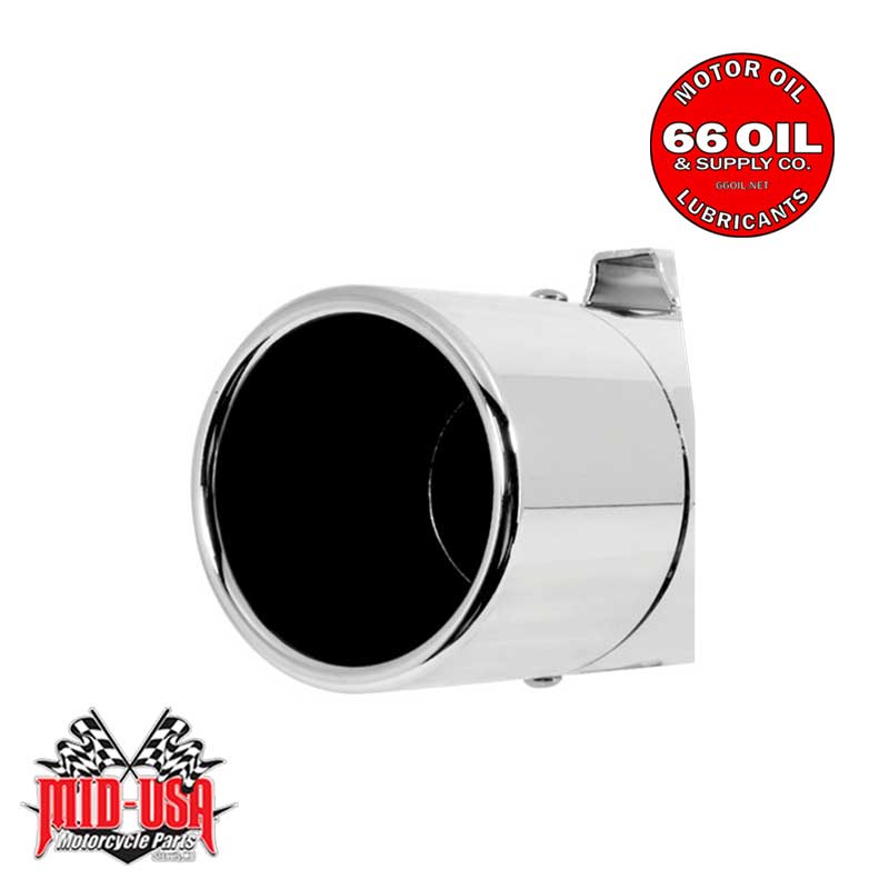 Chrome 4" Barrel Tip Powerhouse Slip-on Mufflers