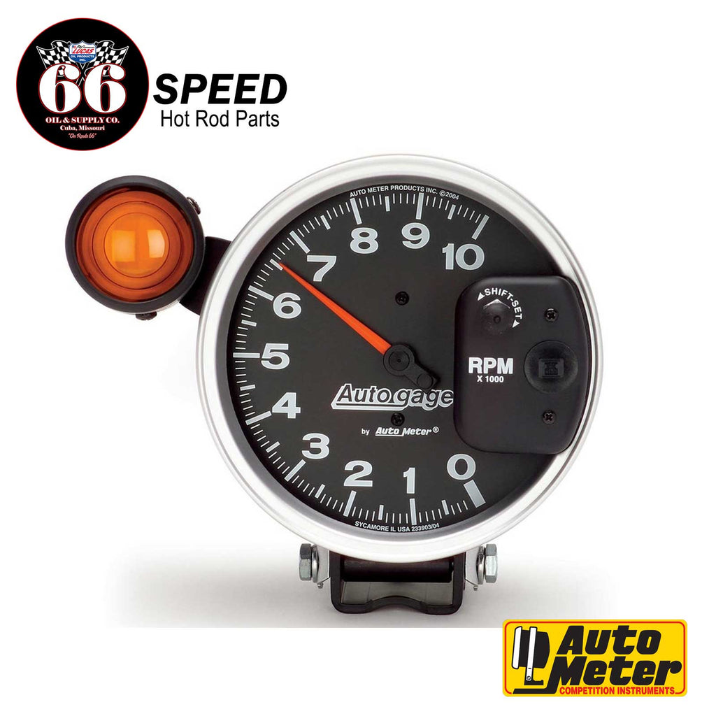 Auto Gage 5" Black 0-10,000 RPM Monster Tach with Shift-Lite