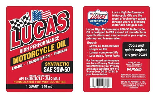 20W-50 Synthetic Oil Change Kit w/ Chrome Filter for Twin Cam, Milwaukee 8