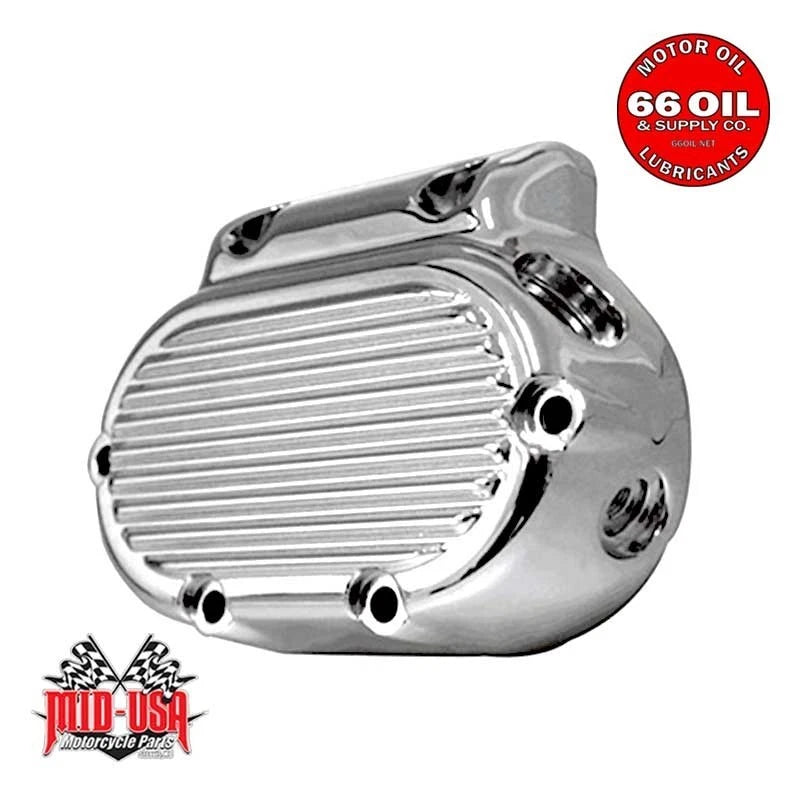 Finned Transmission Side Cover For 87-06 Harley Twin Cam Evolution 5 Speed