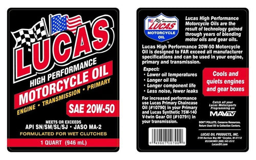 20W-50 Conventional Oil Change Kit w/ Chrome Filter for Twin Cam, Milwaukee 8